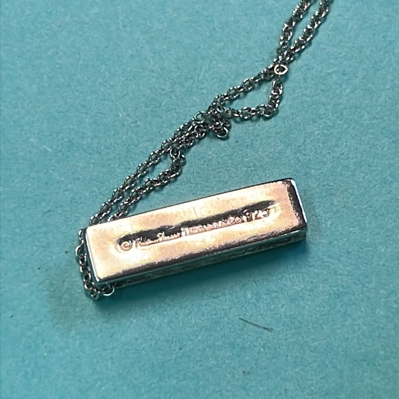 Tiffany & Co. Paloma Picasso XOX Diamond Pendant Sterling Silver 16 inches - Picture 5 of 5